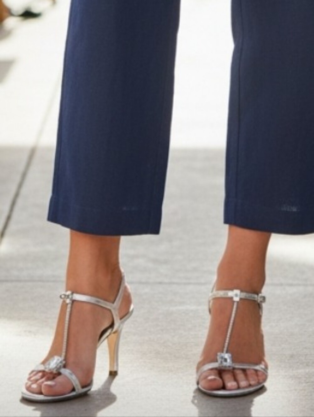Stuart Weitzman White Midi Skirt